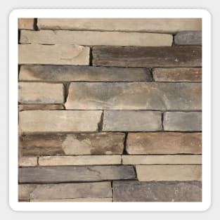 rustic grunge beige grey old wall stone Magnet